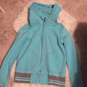 Blue Lululemon Zip Up Hoodie